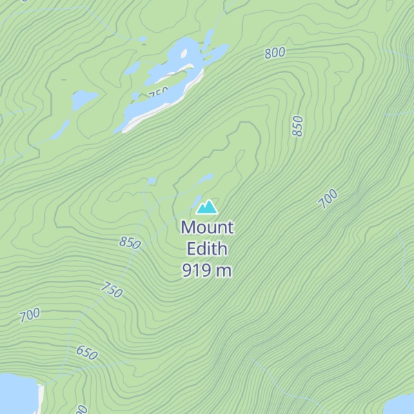 Map of Mount Edith