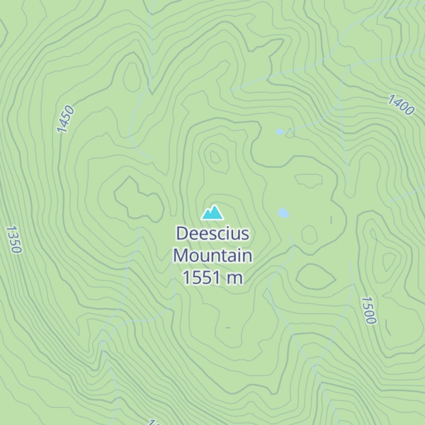 Map of Deescius Mountain