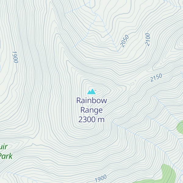 Map of Rainbow Range