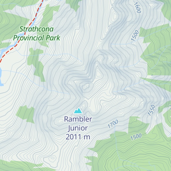 Map of Rambler Peak