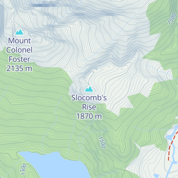 Map of Slocomb's Rise