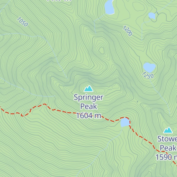 Map of Springer Peak