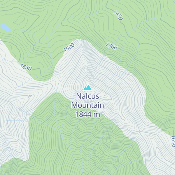 Map of Nalcus Mountain