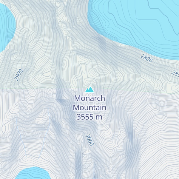 Map of Monarch Mountain