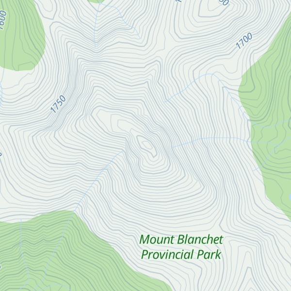 Map of Spike Peak