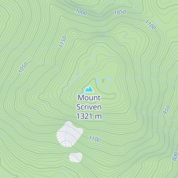 Map of Mount Scriven