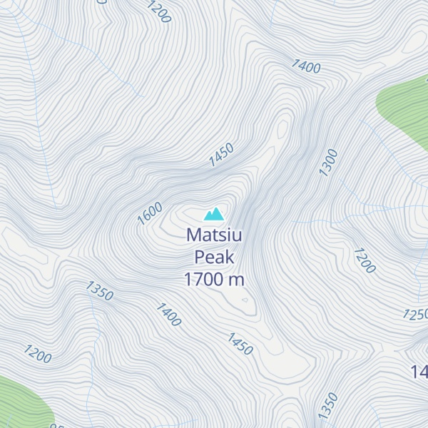Map of Matsiu Peak