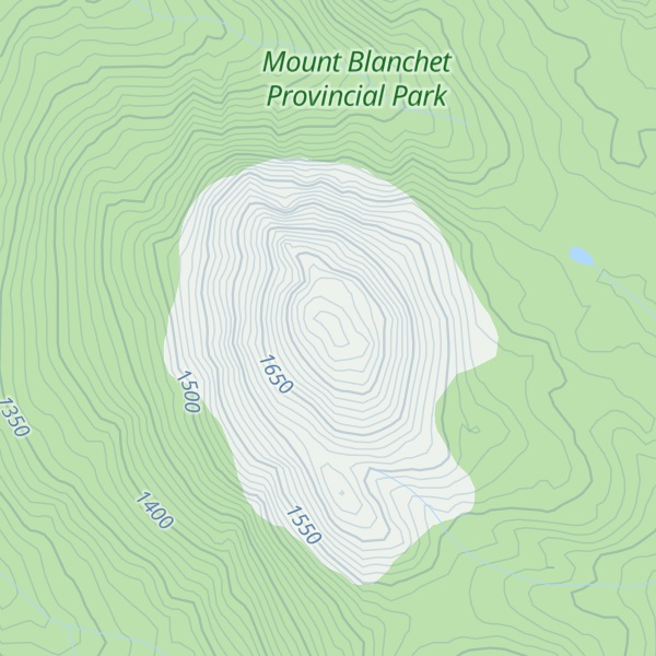 Map of Boling Peak