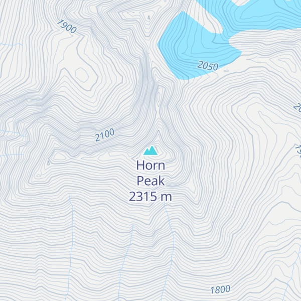 Map of Horn Peak
