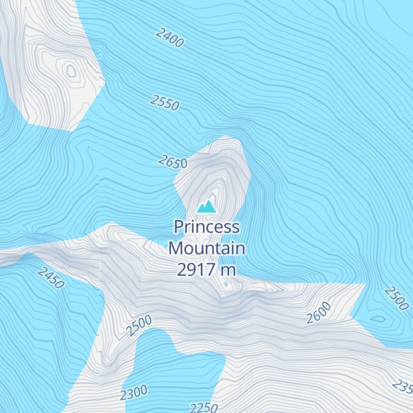 Map of Princess Mountain