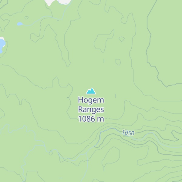 Map of Hogem Ranges