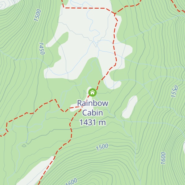 Map of Rainbow Cabin