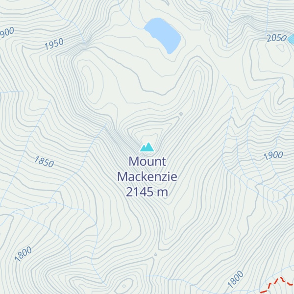 Map of Mount Mackenzie