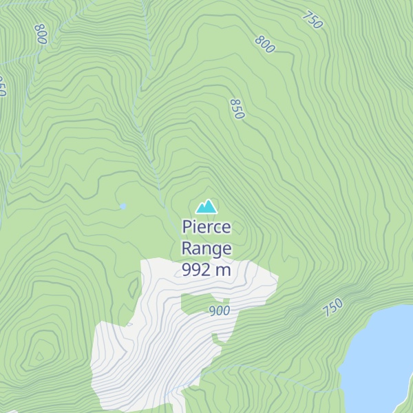 Map of Pierce Range