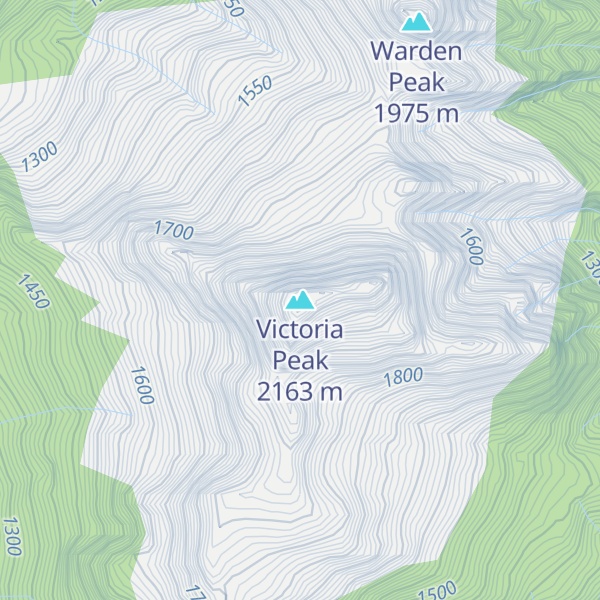 Map of Victoria Peak
