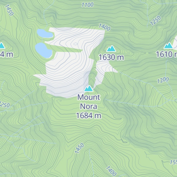 Map of Mount Nora
