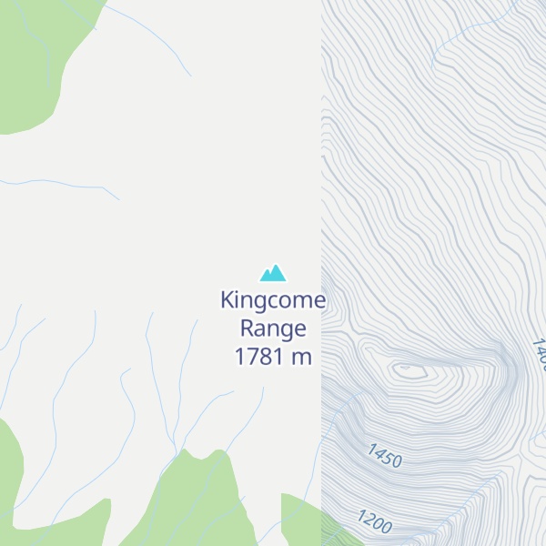 Map of Kingcome Range