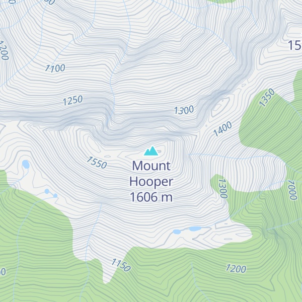 Map of Mount Hooper