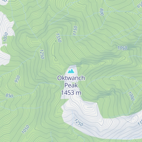 Map of Oktwanch Peak