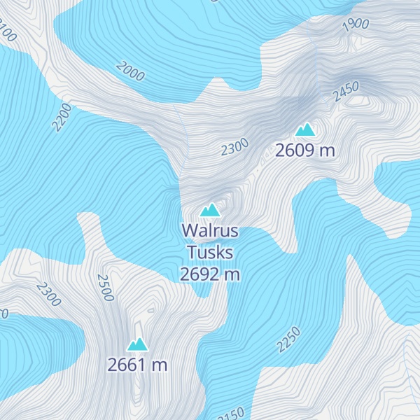 Map of Walrus Tusks
