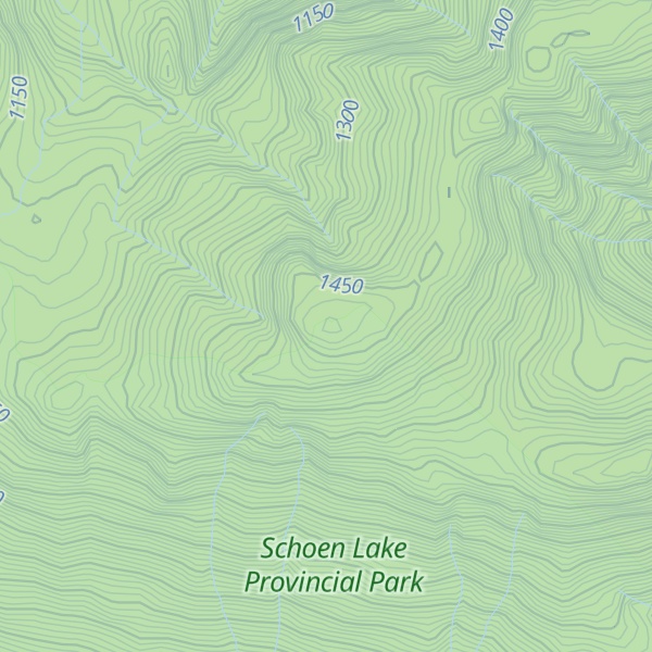 Map of Genesis Mountain