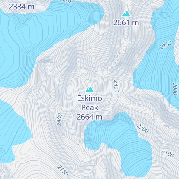 Map of Eskimo Peak