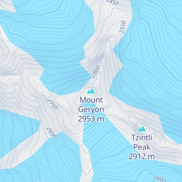 Map of Mount Geryon