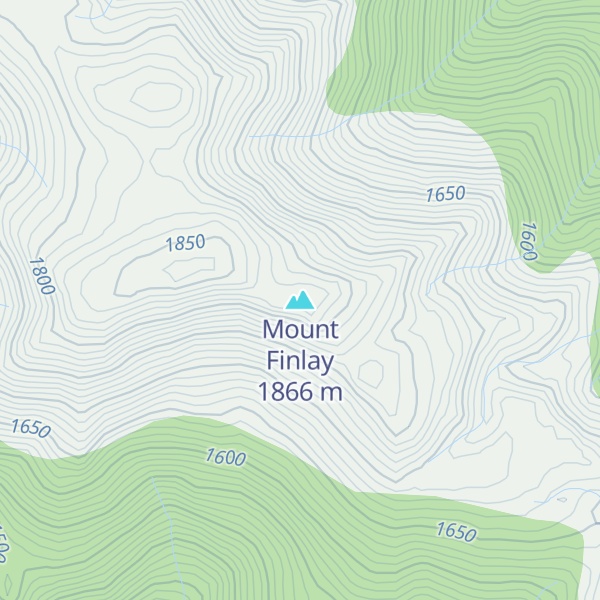 Map of Mount Finlay