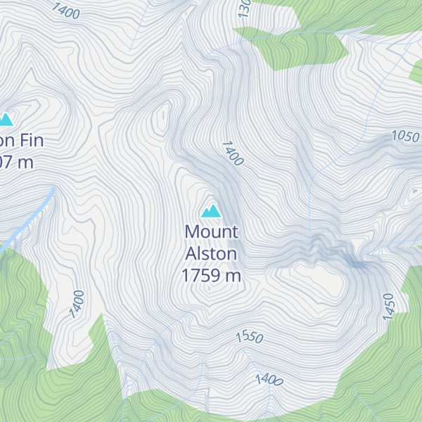Map of Mount Alston
