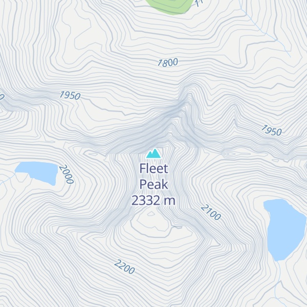 Map of Fleet Peak