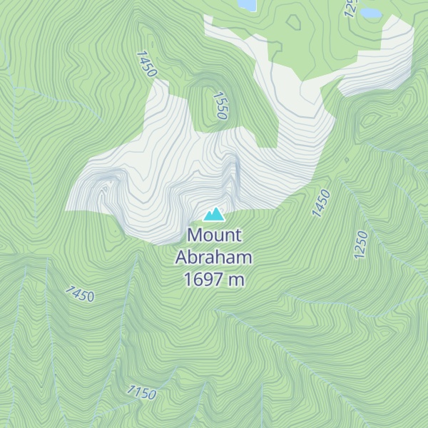Map of Mount Abraham
