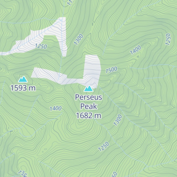 Map of Perseus Peak