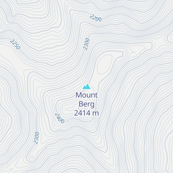 Map of Mount Berg