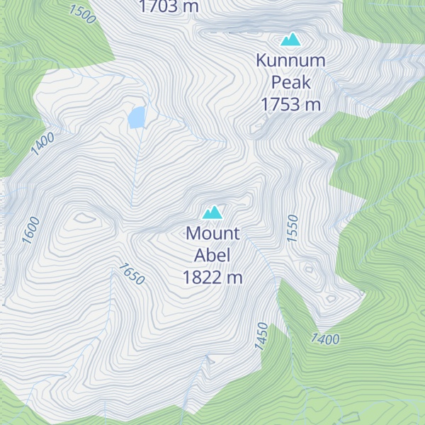Map of Mount Abel