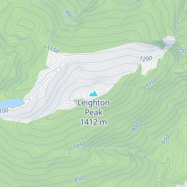 Map of Leighton Peak