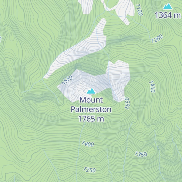 Map of Mount Palmerston
