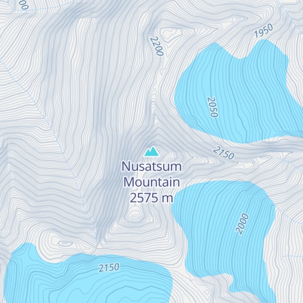 Map of Nusatsum Mountain