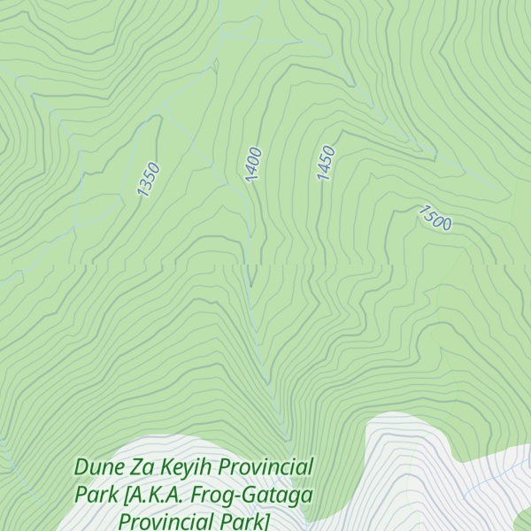 Map of Gataga Ranges