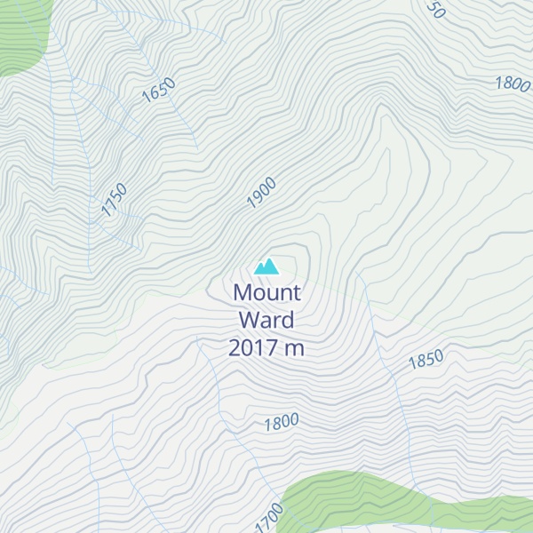 Map of Mount Ward