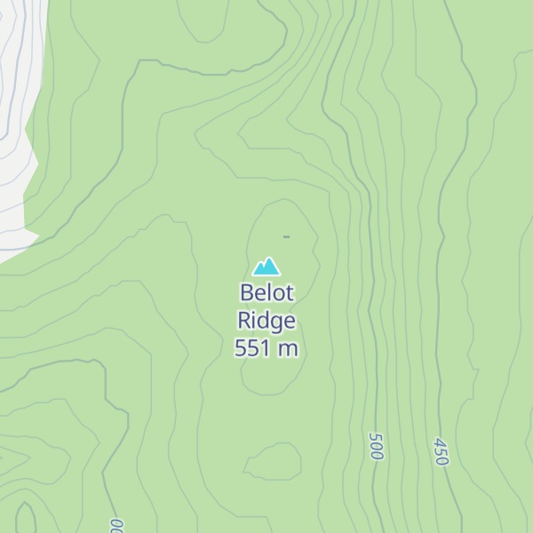 Map of Belot Ridge