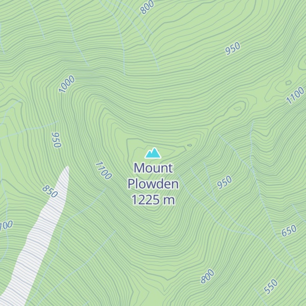 Map of Mount Plowden