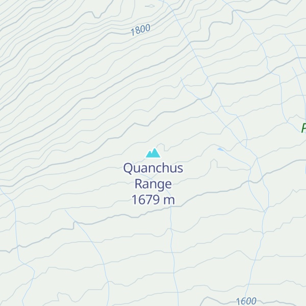 Map of Quanchus Range