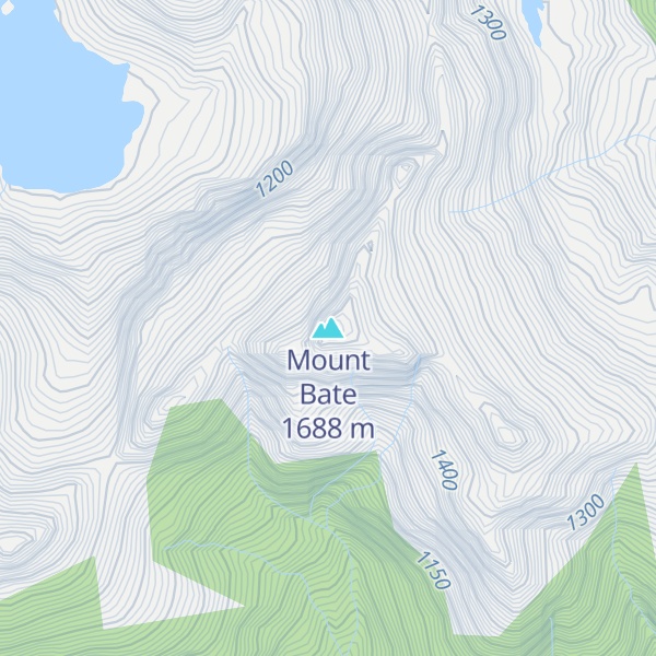 Map of Mount Bate