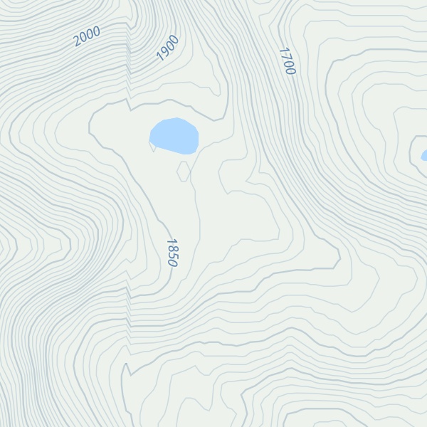 Map of Mount Hamilton Gault (South Summit)