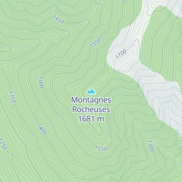 Map of Montagnes Rocheuses