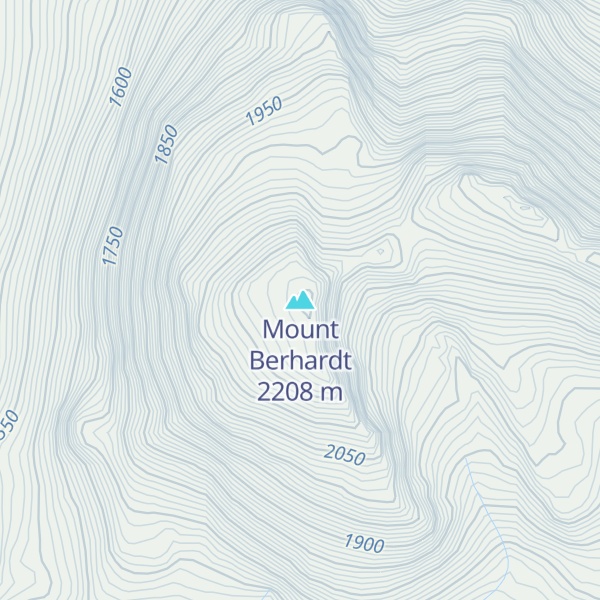 Map of Mount Berhardt