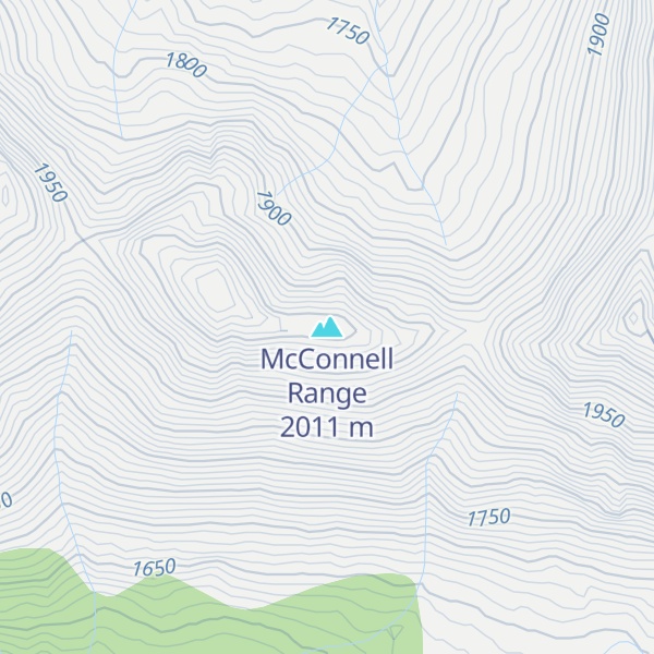 Map of McConnell Range