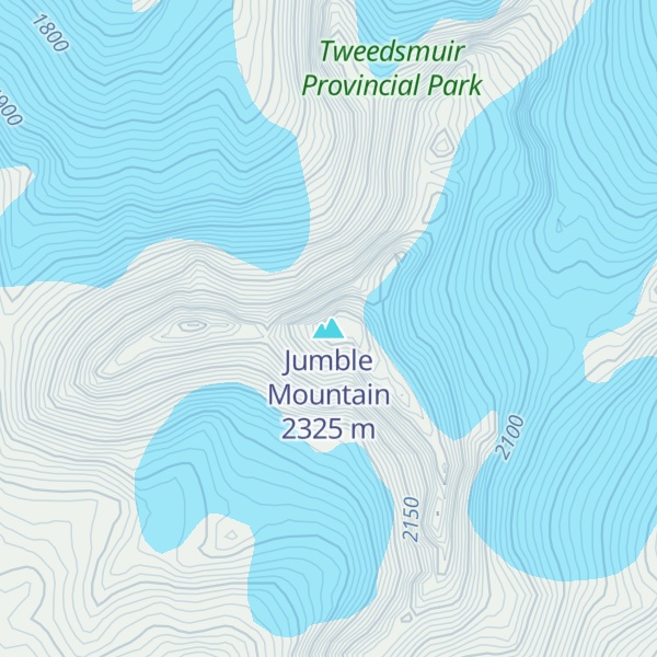 Map of Jumble Mountain
