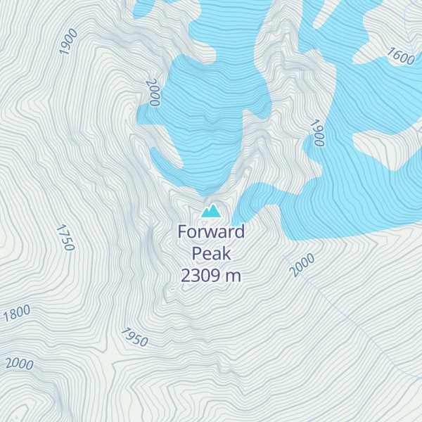 Map of Forward Peak