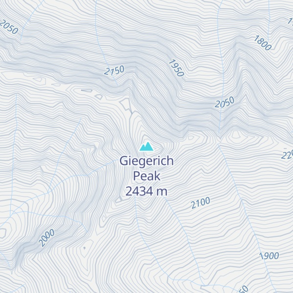 Map of Giegerich Peak